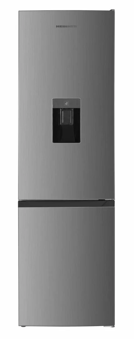 Combina frigorifica HEINNER HC-HM260XWDE++, 260 l, Clasa E, Dozator apa, Aspect inox Heinner