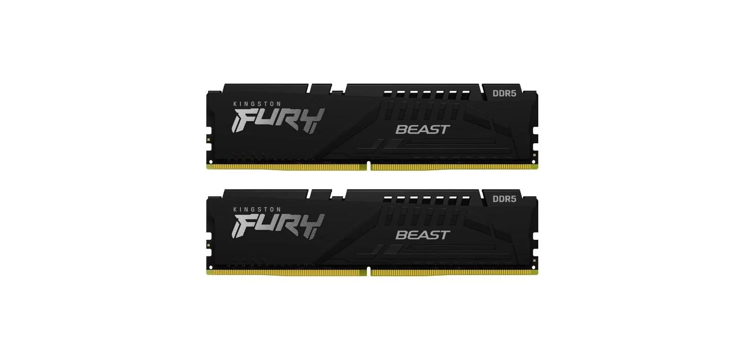 Memorie RAM Kingston DDR5 16GB 6000Mhz CL36 1.35V Dual Channel Kit Fury Beast Black EXPO Kingston