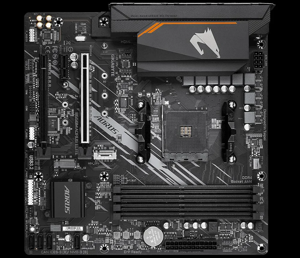 Placa de bază Gigabyte B550M AORUS ELITE AM4 Gigabyte