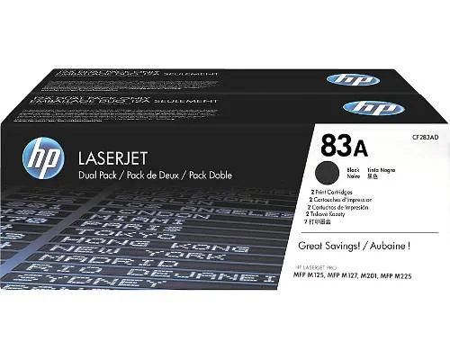 CF283AD Toner HP 83A Black dual pack HP