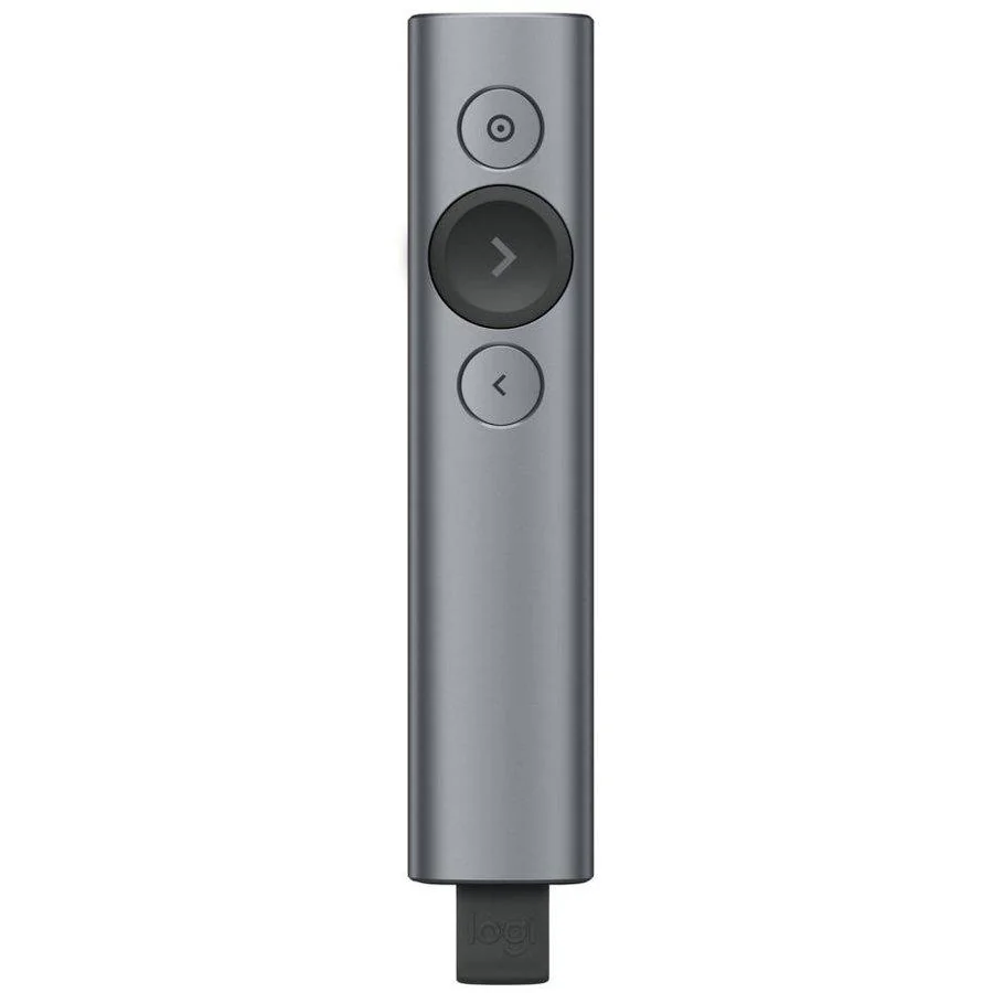 Spotlight Presentation remote control 3 buttons slate Logitech