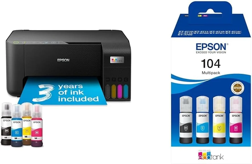 Bundle EPSON EcoTank L3230 MFP printer 10ppm + Ink 103 black 65ml Epson