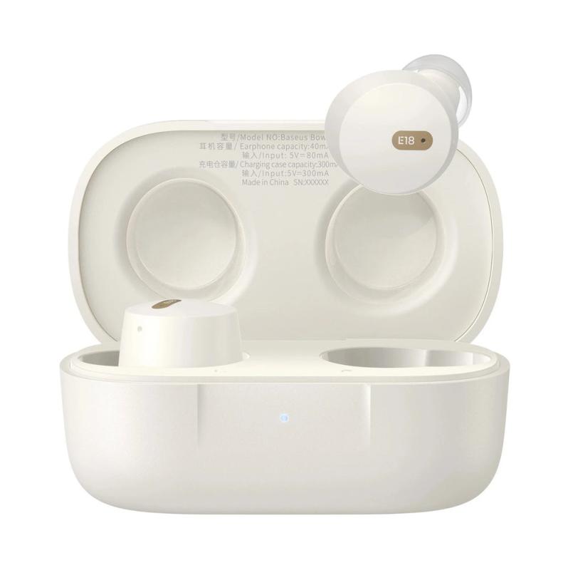 Baseus Bowie E18. Product type: Headset. Connectivity technology: True Wireless Stereo (TWS), Bluetooth. Recommended usage: C