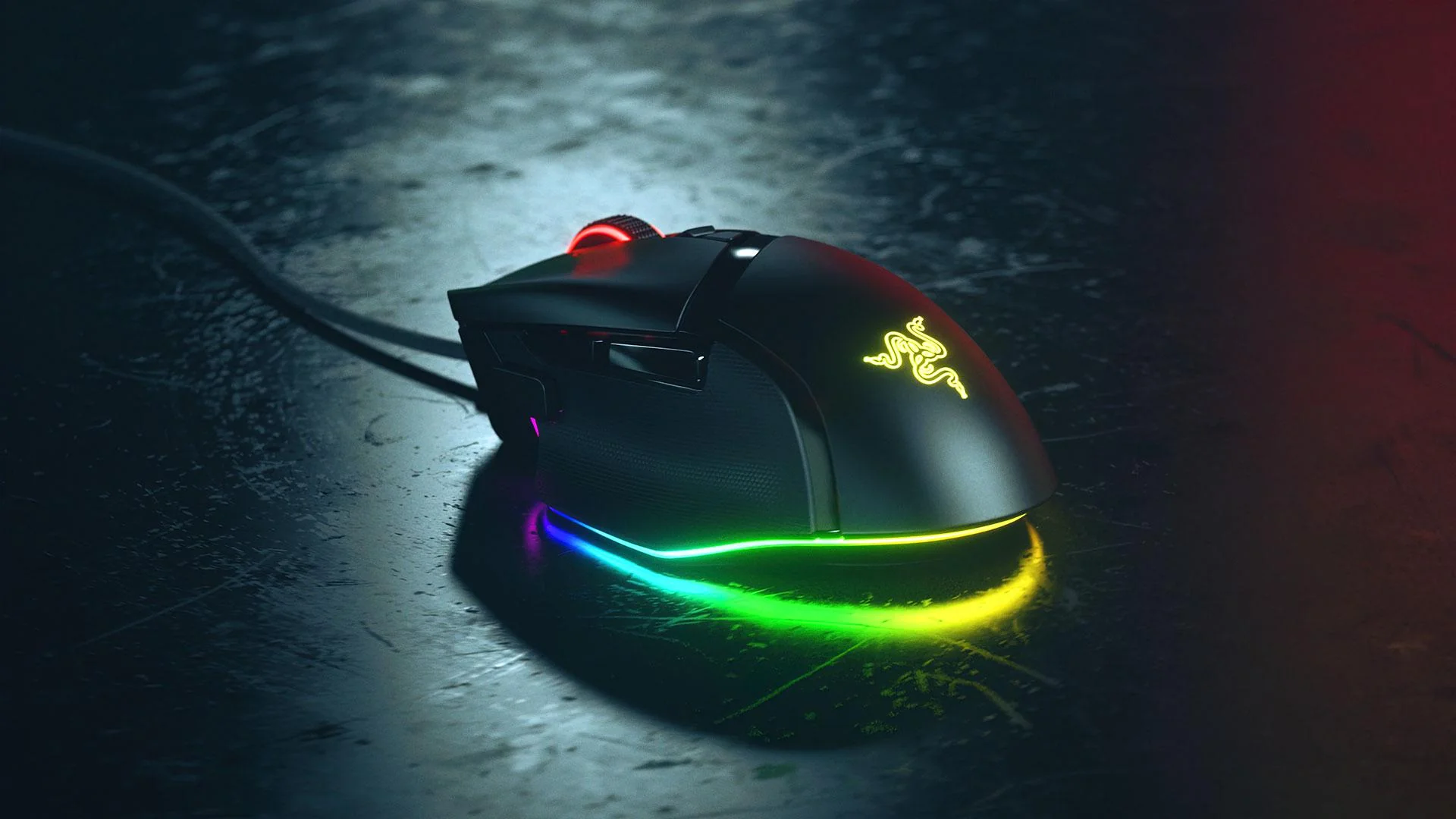 Mouse Razer cu fir Razer Basilisk V3 RGB, butoane programabile 10+1, Razer™ HyperScroll Tilt Wheel, 11 zone de iluminare Chroma RGB, negru Razer