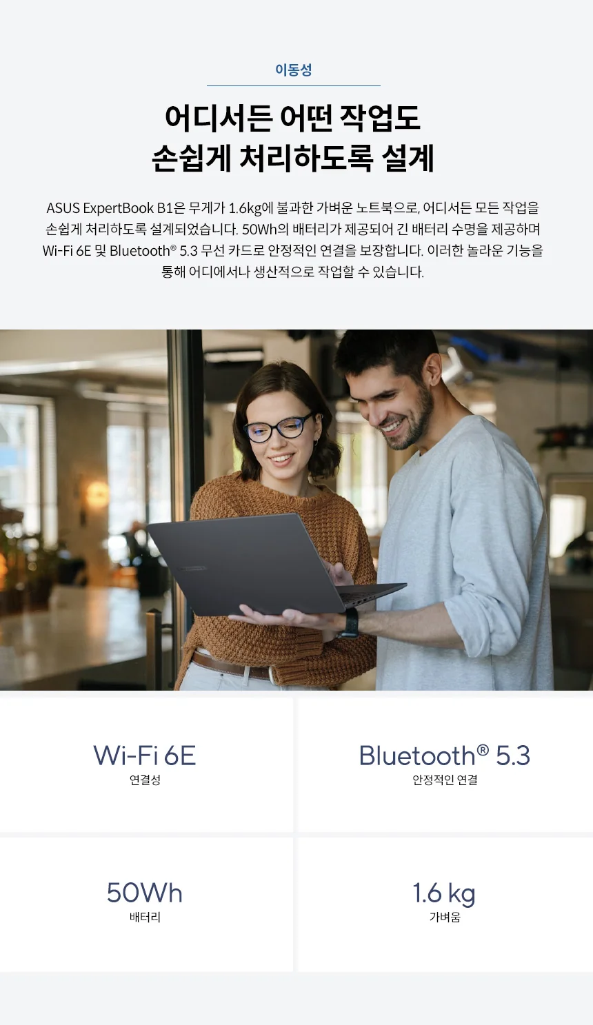ExpertBook B1 B1503CVA-S78349 Intel Core 5 210H 15.6inch FHD 16GB DDR5 512GB M.2 NVMe PCIe SSD NOOS 3Y PUR ASUS