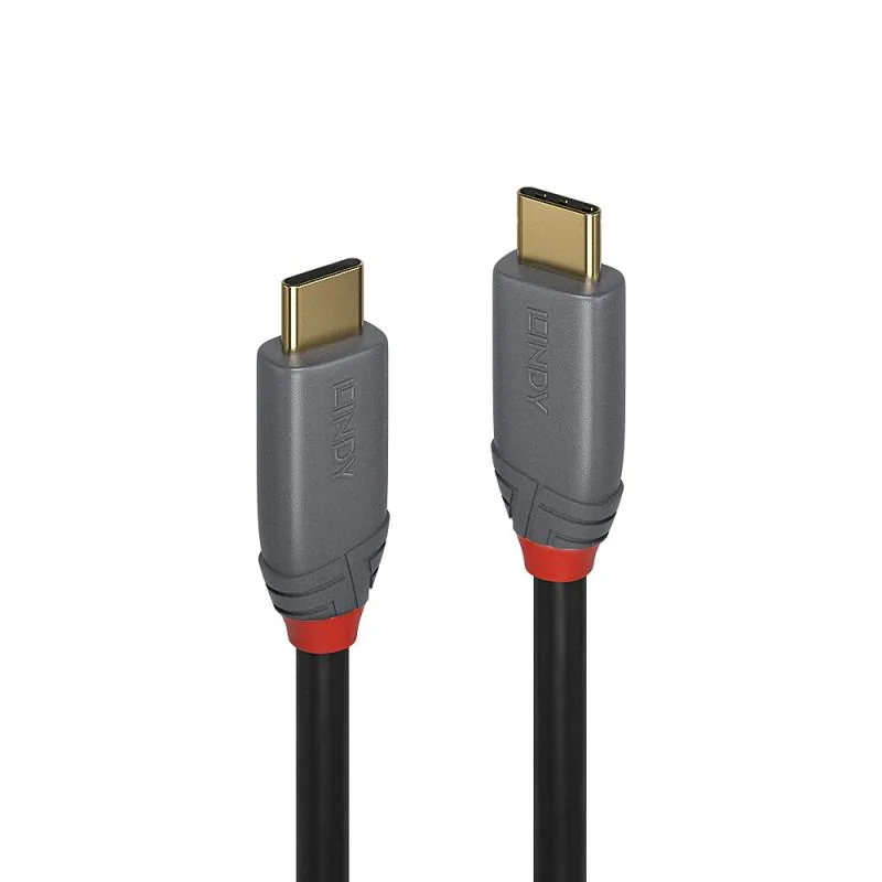 Cablu Lindy  USB 3.2 Type-C to Type-C (tata - tata), lungime 7m, Supported Bandwidth: 10Gbps, 100W PD, Anthra Line Lindy