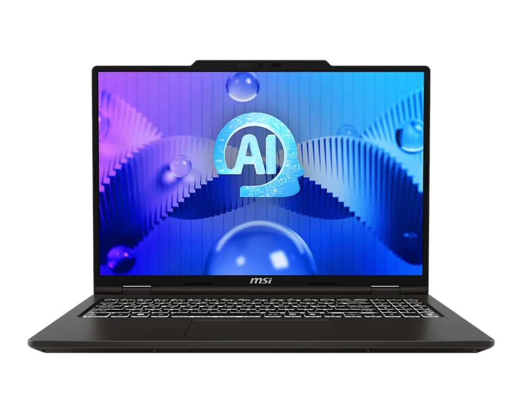 Laptop Consumer MSI Venture 16 AI, cu procesor Intel Core Ultra 7 155H, 16'' OLED 2K 120Hz, 16 GB DDR5, 512 GB SSD, Intel Arc Graphics, Fr OS, 2 ani Garantie MSI