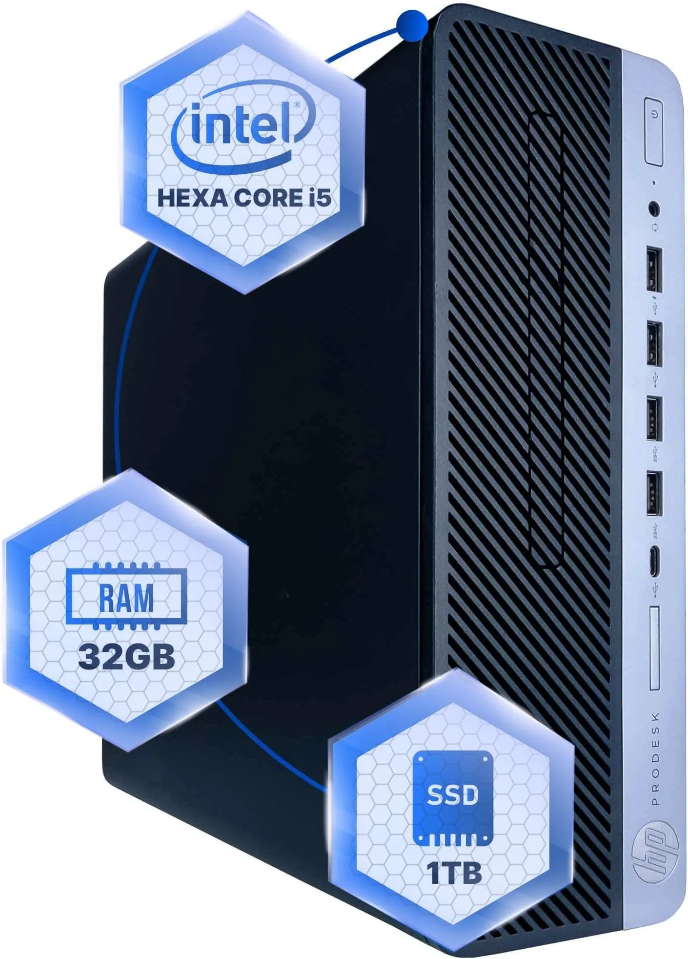 HP 800 G1 USDT, Intel® Core™ i7-4770S, 8GB DDR3, 240gb SSD