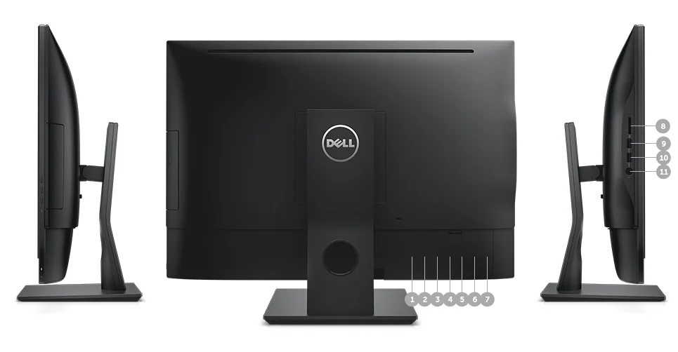 Dell Optiplex 7440 All In One 24" 4K Cat2 (Zgarieturi minore), Intel® Core™ i5-6500, 8GB DDR4 , 256GB NVME
