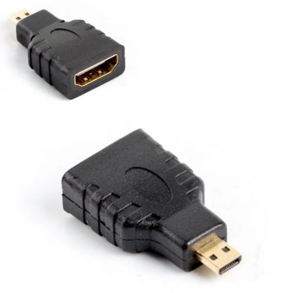 Adaptor Lanberg AD-0015-BK, HDMI Mama - Micro HDMI Tata