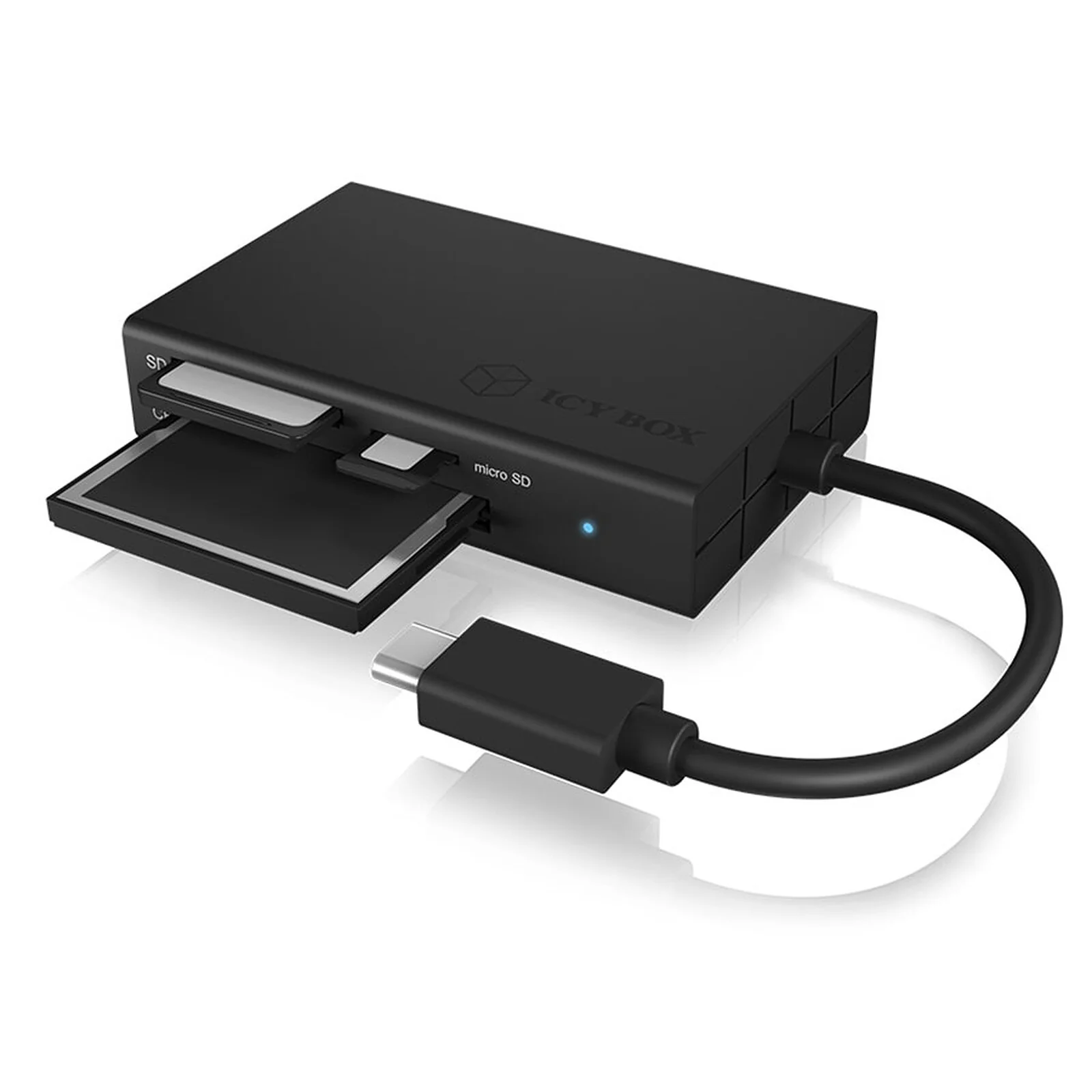 Card reader RaidSonic Icy Box USB-C, negru IB-CR401-C3