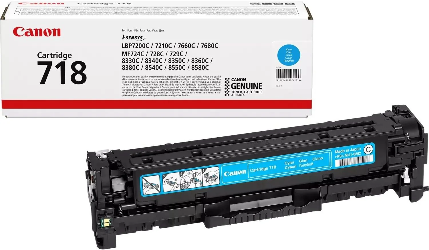 Cartus de toner laser compatibil HP CC531A/CE411A/CRG718 Cyan