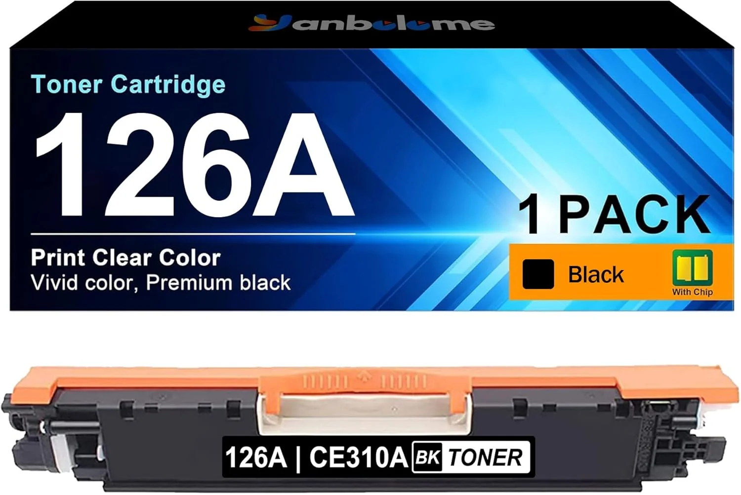 Cartus de toner laser compatibil HP CE310A/CF350BK hp130, CRG729 - 1.3 K