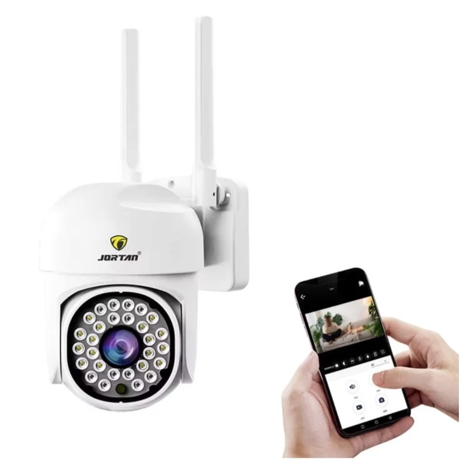 Camera de Supraveghere Jortan 8161QJ, 28 LED-uri, WiFi, HD, IP66 , + Card 32GB Inclus
