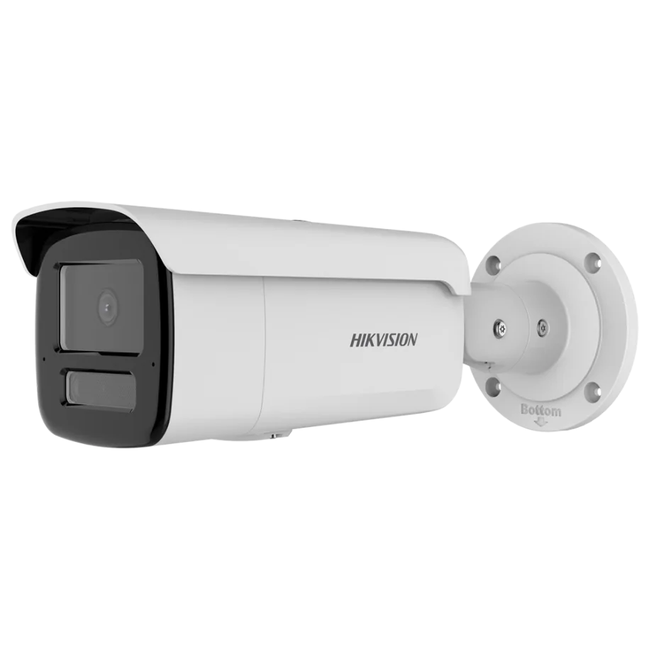 Camera IP bullet AcuSense, 4MP, iluminare hibrida - IR si white light 60m, lentila fixa 2.8mm, microfon dual si difuzor incorporate, alarma 1 in / 1 out,, DS-2CD2T43G2-LIS2U/SL