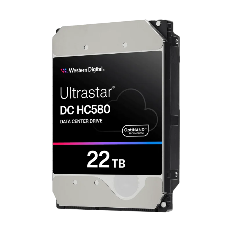 Western Digital Ultrastar DC HC580. HDD capacity: 22 TB, HDD speed: 7200 RPM, Storage drive buffer size: 512 MB, HDD size: 3.5", Interface: Serial ATA