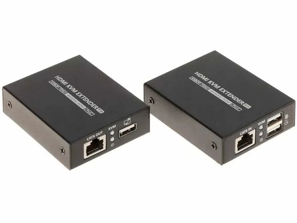 Extender HDMI si USB, 4K, cablu UTP/FTP, Cat6/6a/7, 70m, HDMI+USB-EX-70-4KPR