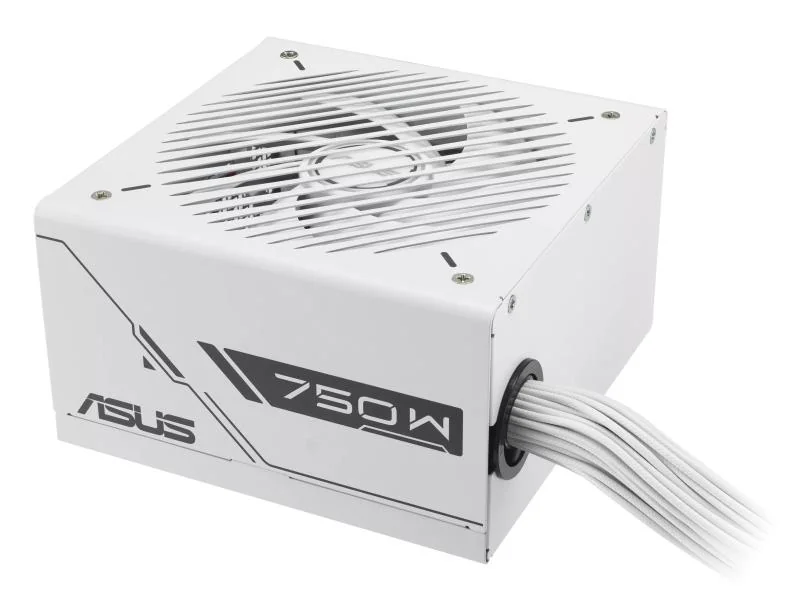 ASUS Prime 750W Bronze White Edition. Total power: 750 W, AC input voltage: 100 - 240 V, Power Factor Correction (PFC) type: Active.  Motherboard power connector: 20+4 pin ATX, Motherboard power cable length: 60 cm, SATA power cable length: 120,400 mm.