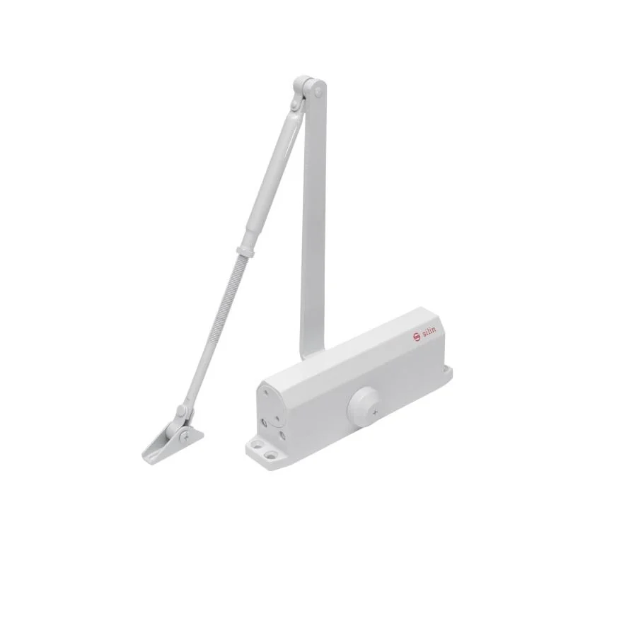 Amortizor hidraulic cu brat SA-5044AW-wh, alb; Pentru: usi cu greutatea de 60-85 kg; latime usa ?1050mm, SA-5044AW-WH