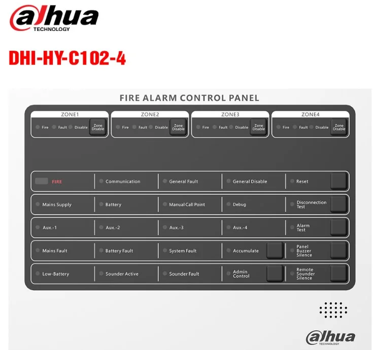 DHA FIRE ALARM CONTROL PANEL  HY-C102-4 Dahua