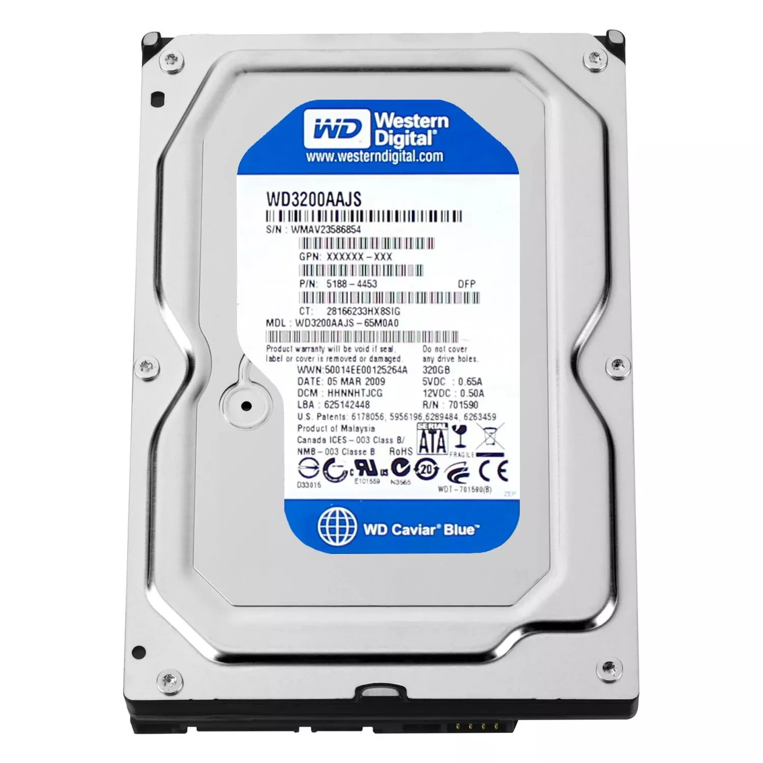 HDD WesternDigital, 320GB, WD3200AAJS