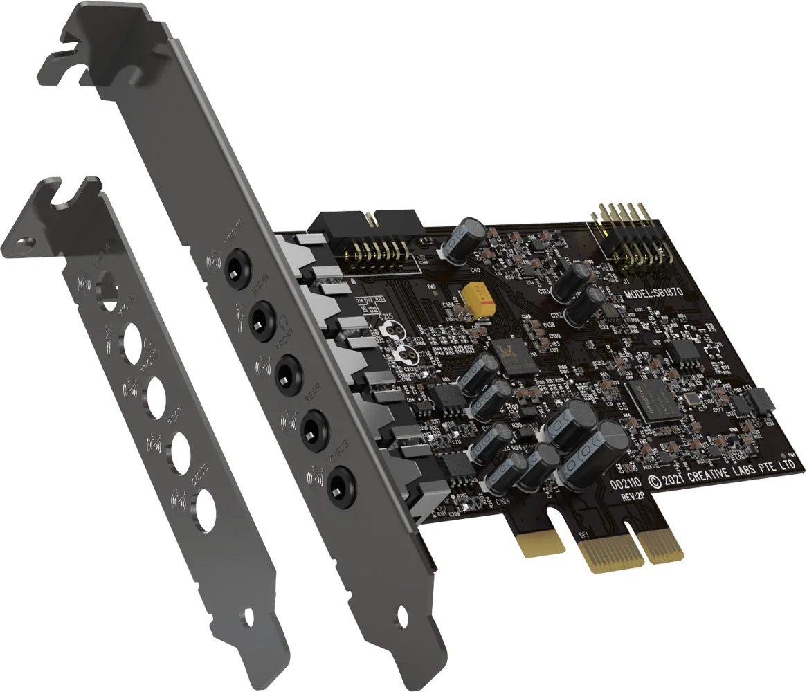 Placa de sunet CREATIVE Sound Blaster Audigy FX v2 - Hi-res 5.1, PCIe