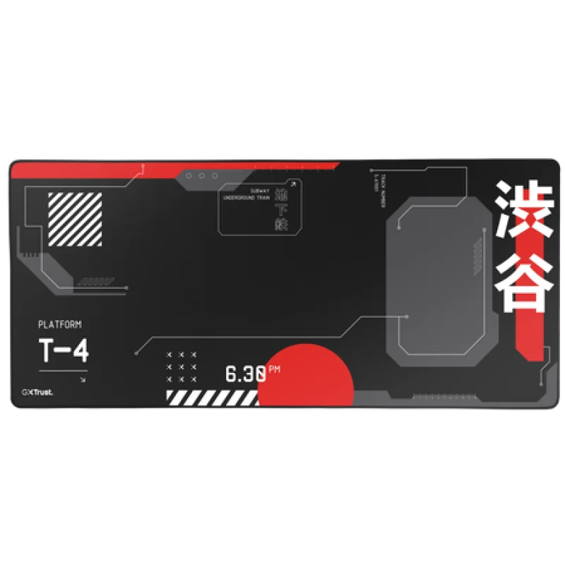 Mousepad Trust GXT 759 XXL, suprafata moale, dimensiuni 900 x 400 x 3mm, negru
