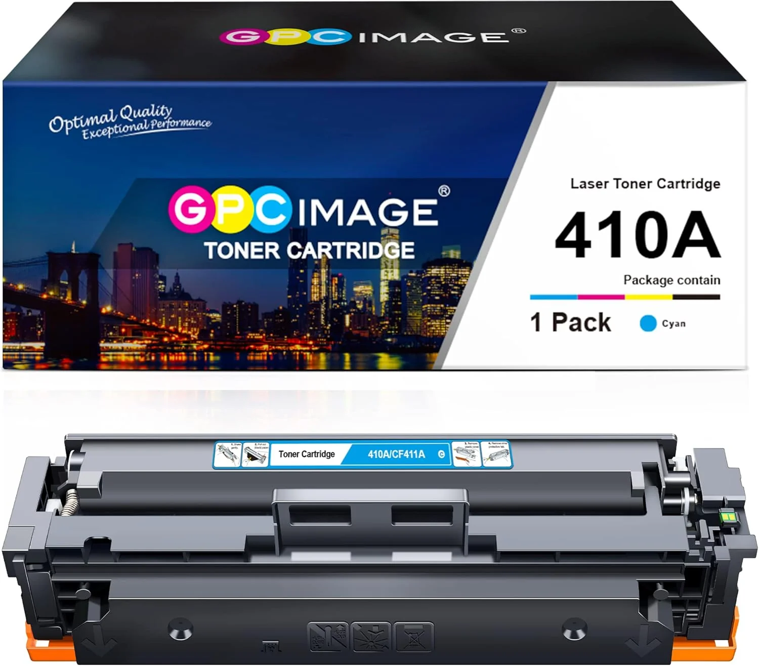 Cartus de toner laser compatibil HP CF411 Cyan