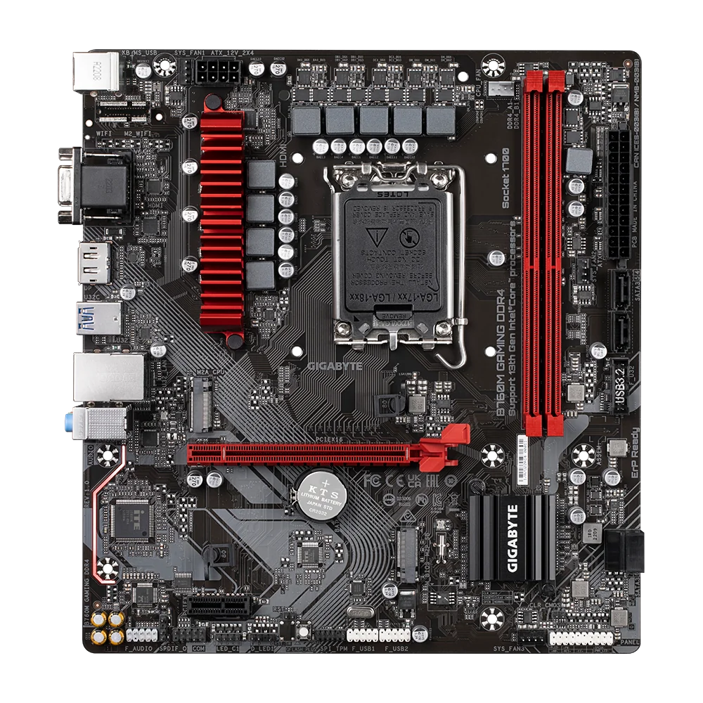 Placa de baza Gigabyte B760M, Processor socket: Intel LGA 1700, DDR4-SDRAM