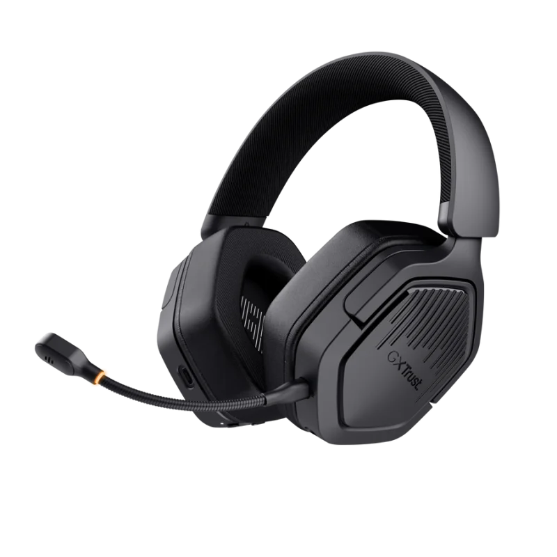 Casti wireless Trust GXT 493PS Carus, frecventa raspuns 20 Hz, 20.000 Hz, nivel sunet 103dB, sunet stereo, microfon inclus, compatibile cu PS4, PS5, Nintendo Switch, negru