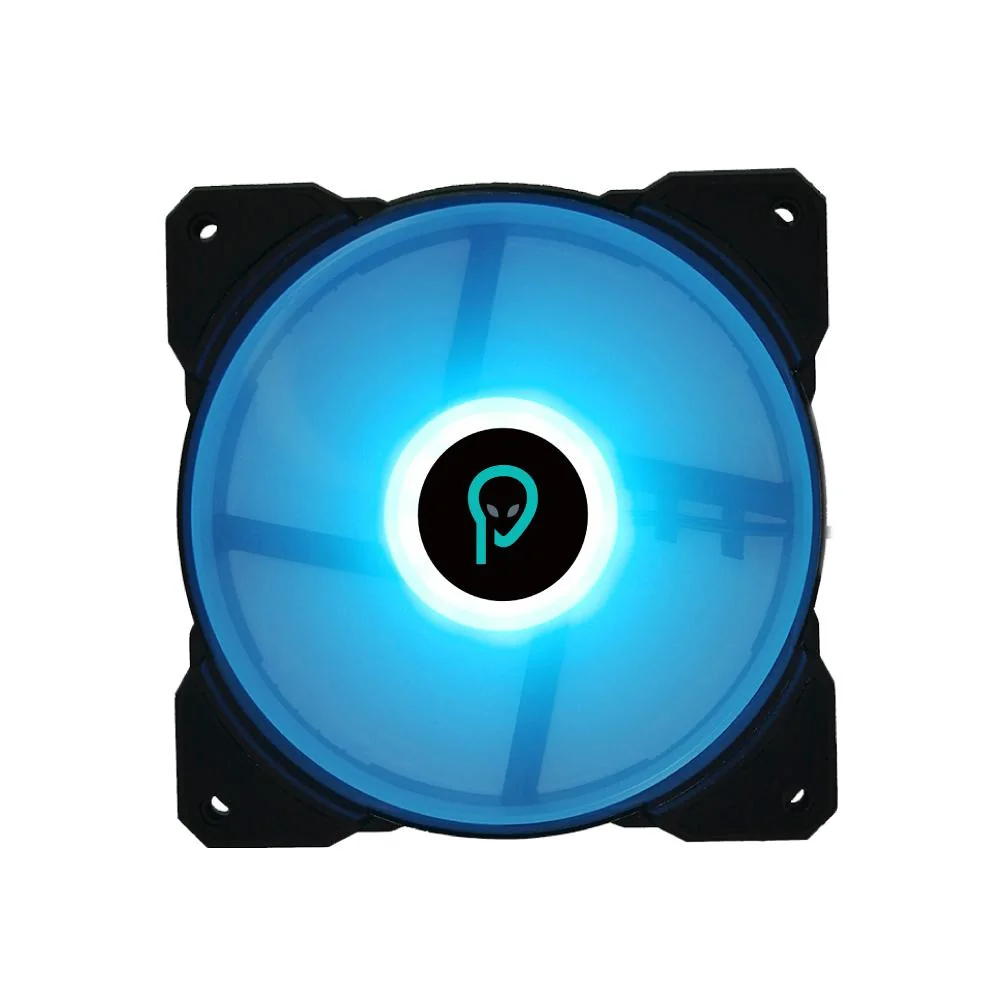 Ventilator Spacer 120mm, 2000RPM, LED, conector 4 pin, tip rulment hidraulic, voltaj 12V DC, blue, SPFC-120-4P-BL