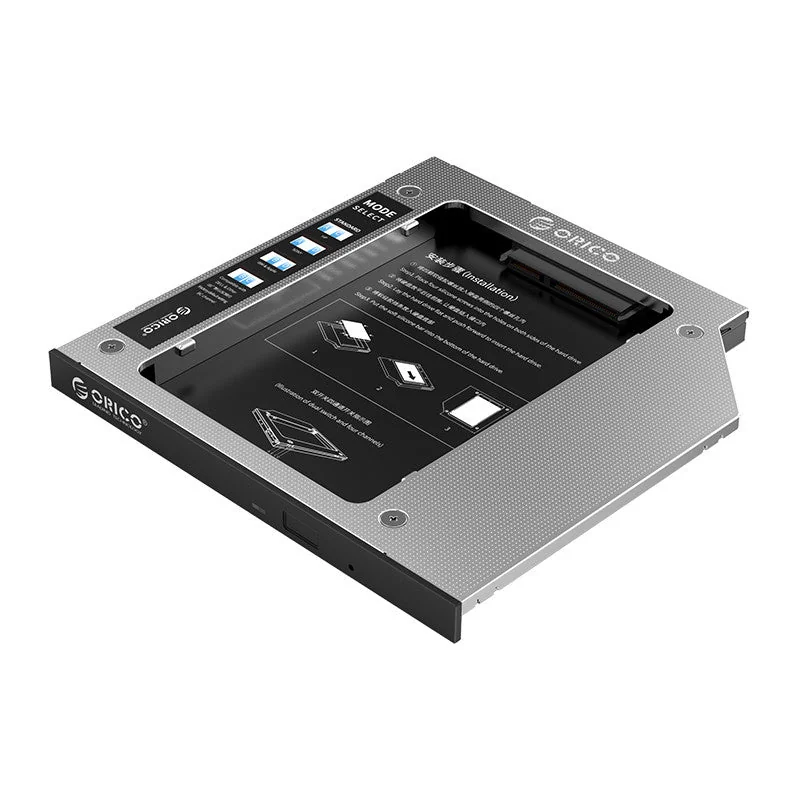 Caddy HDD Orico seria M95SS 2.5" 9.5mm, adaptor pentru montarea unui HDD/SSD SATA I/II/II de 2.5", M95SS-SV