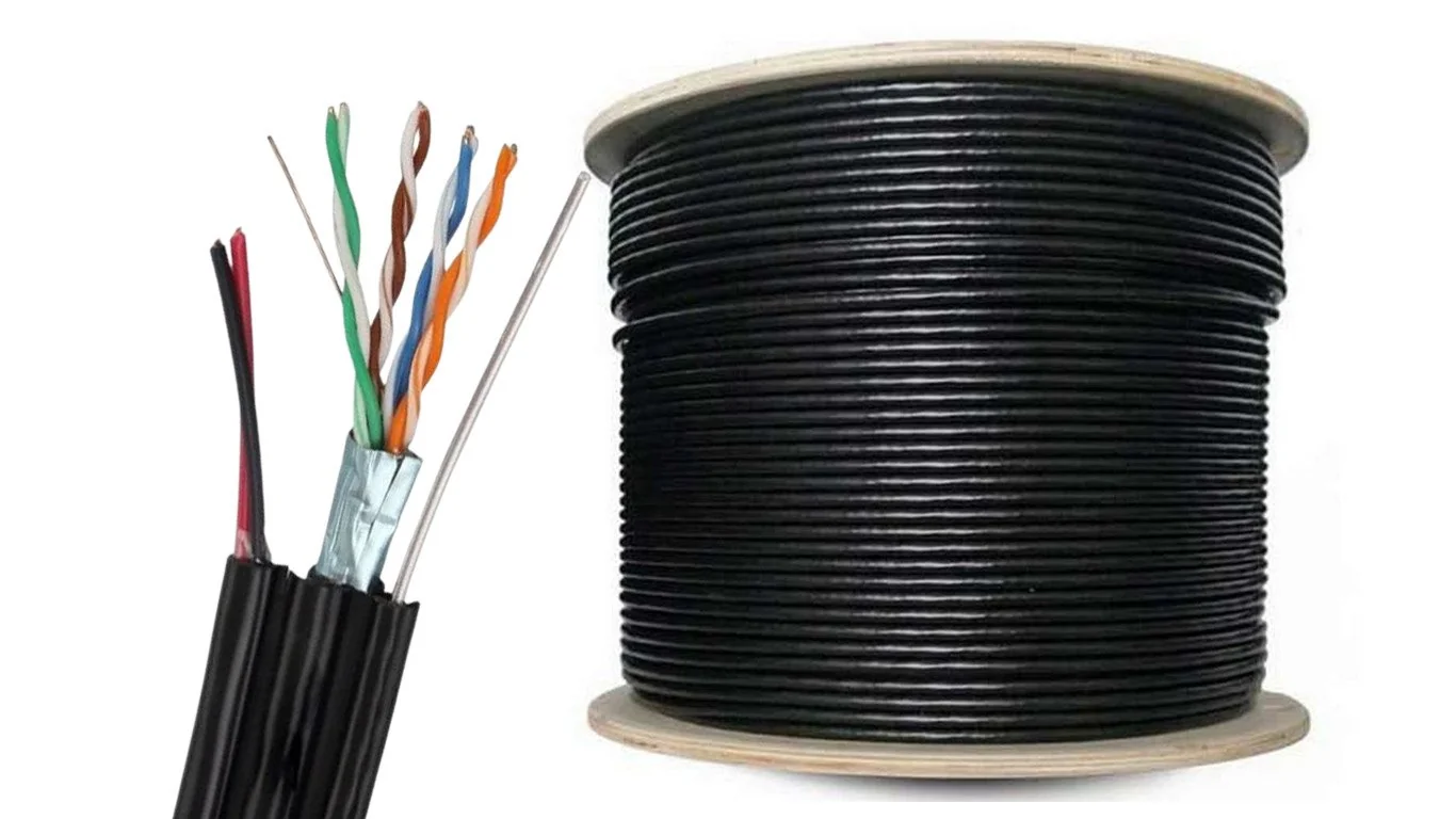 Cablu FTP cu sufa si alimentare 8x0.52+ 2x0.75
