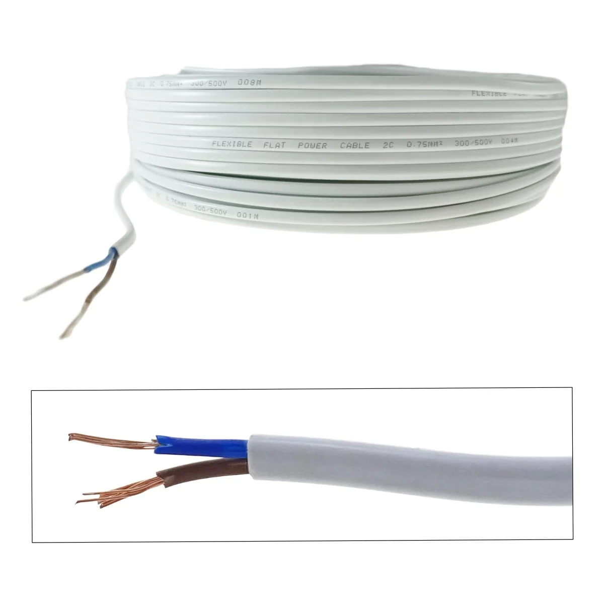 Cablu MYYUP 2x0.75 300/500v