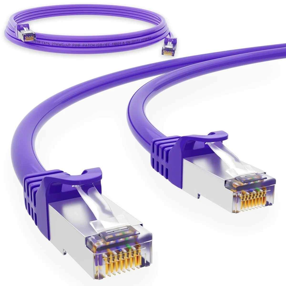 Cablu U/FTP cat. 6A, manta LS0H, Euroclass, Dca-s1, d2, a1, Violet - Molex