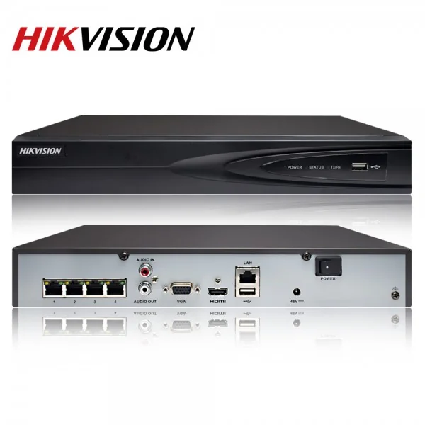 NVR HIKVISION 4 canale IP, Ultra HD rezolutie 4K - 4 porturi POE, DS-7604NI-K1-4P