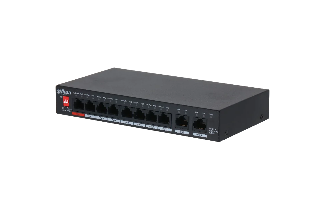 SWITCH 8PORT POE PFS3010-8GT-96-V2 Dahua