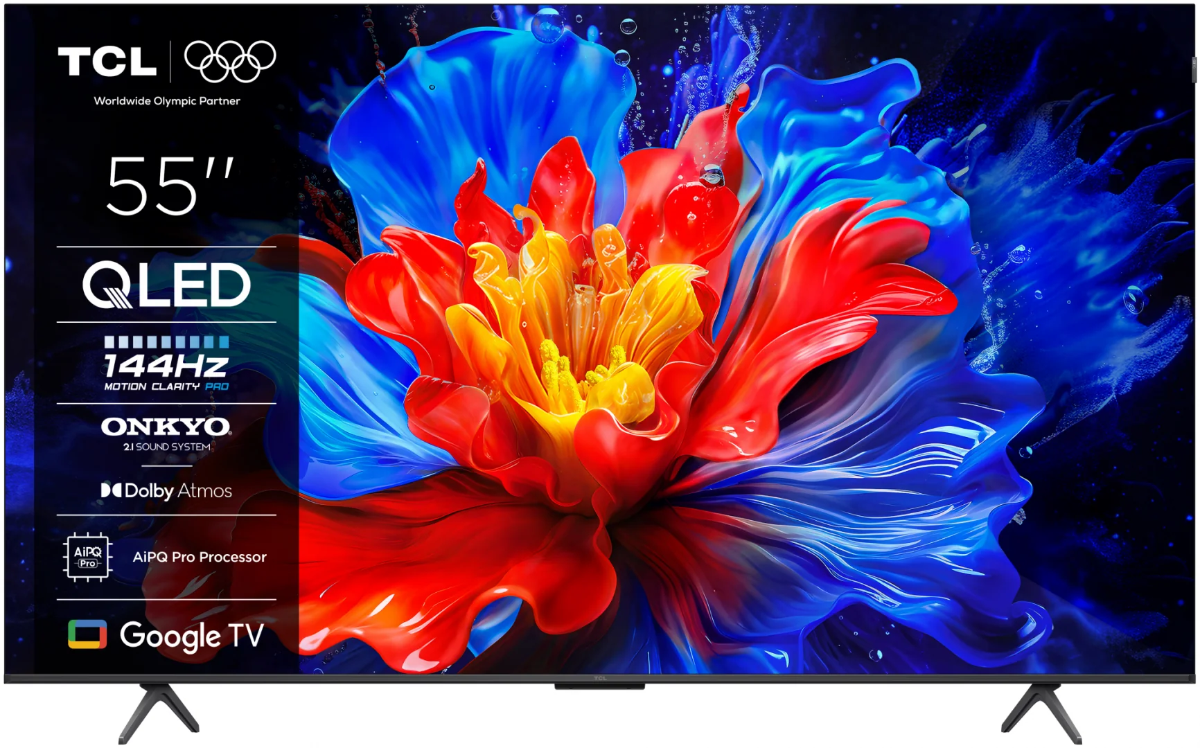 Televizor TCL QLED 55P81K, 139 cm, Smart Google TV, 4K TCL