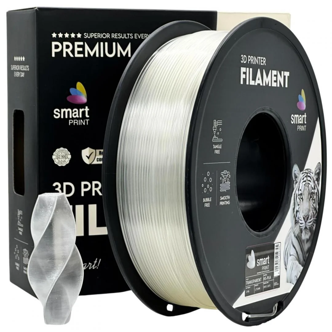 HS-PLA FILLAMENT 1KG TRANSPARENT Smart Print