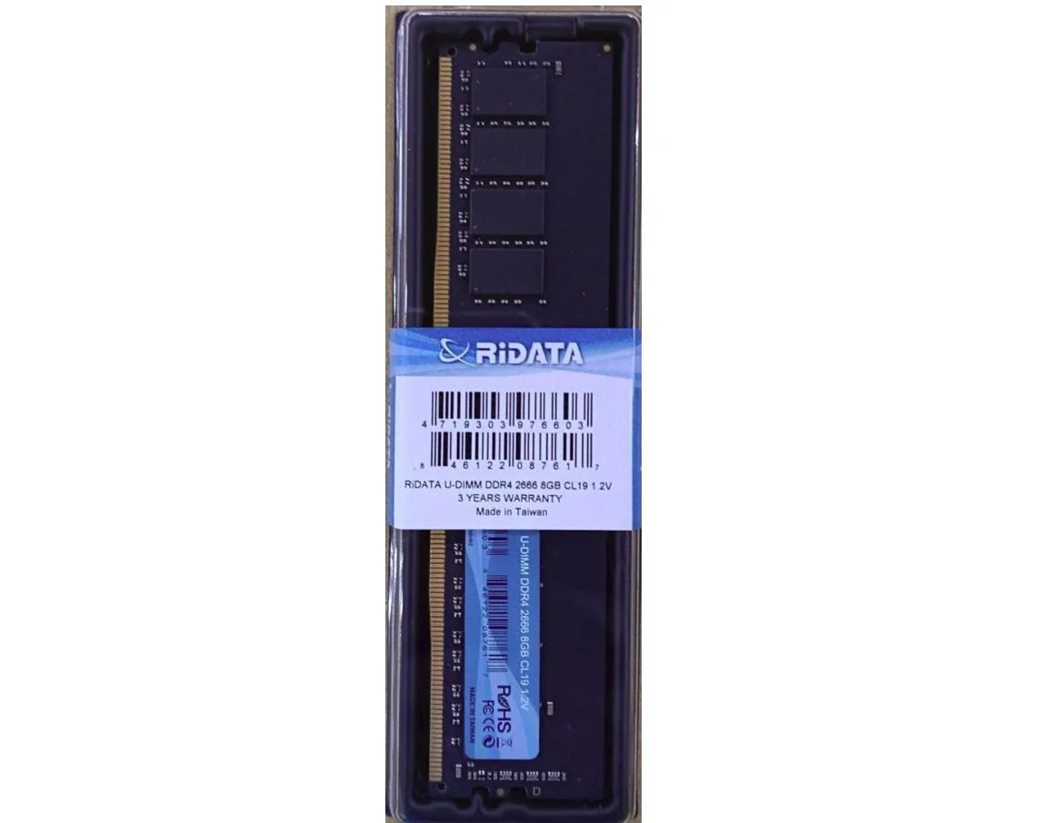 Memorie RAM Ridata Ritek DDR4 8GB 2666Mhz CL 19 1.2V Ridata