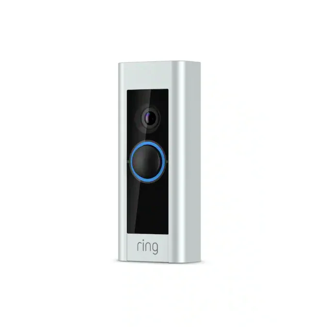 Sonerie inteligentă Ring, Alexa, video HD, microfon și difuzor integrate, Argintie, cu fir Ring
