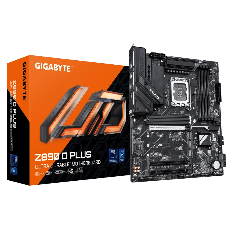 Placa de baza Gigabyte Z890 D PLUS, LGA 1851, DDR5, ATX Gigabyte