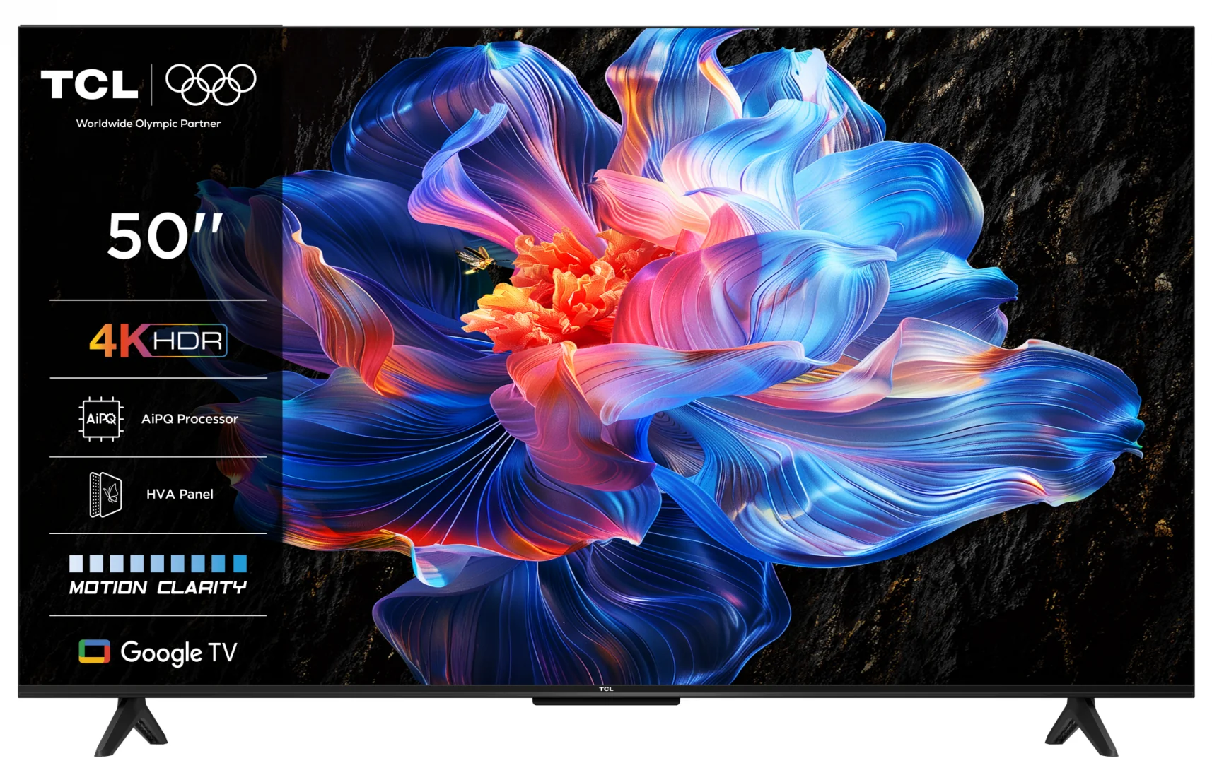 Televizor TCL LED 50P6K, 126 cm, Smart Google TV, 4K, Clasa E TCL