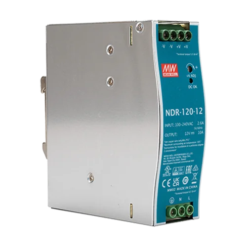 Sursa de alimentare in comutatie, 12V / 10A, sina DIN - MEAN WELL NDR-120-12 Meanwell