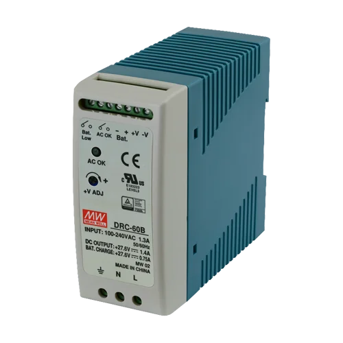 Sursa de alimentare in comutatie, 27.6V / 1.4A + 0.75A, sina DIN, backup - MEAN WELL DRC-60B Meanwell