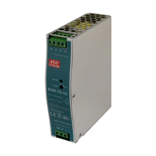 Sursa de alimentare in comutatie, 12V / 6.3A, sina DIN - MEAN WELL EDR-75-12 Meanwell