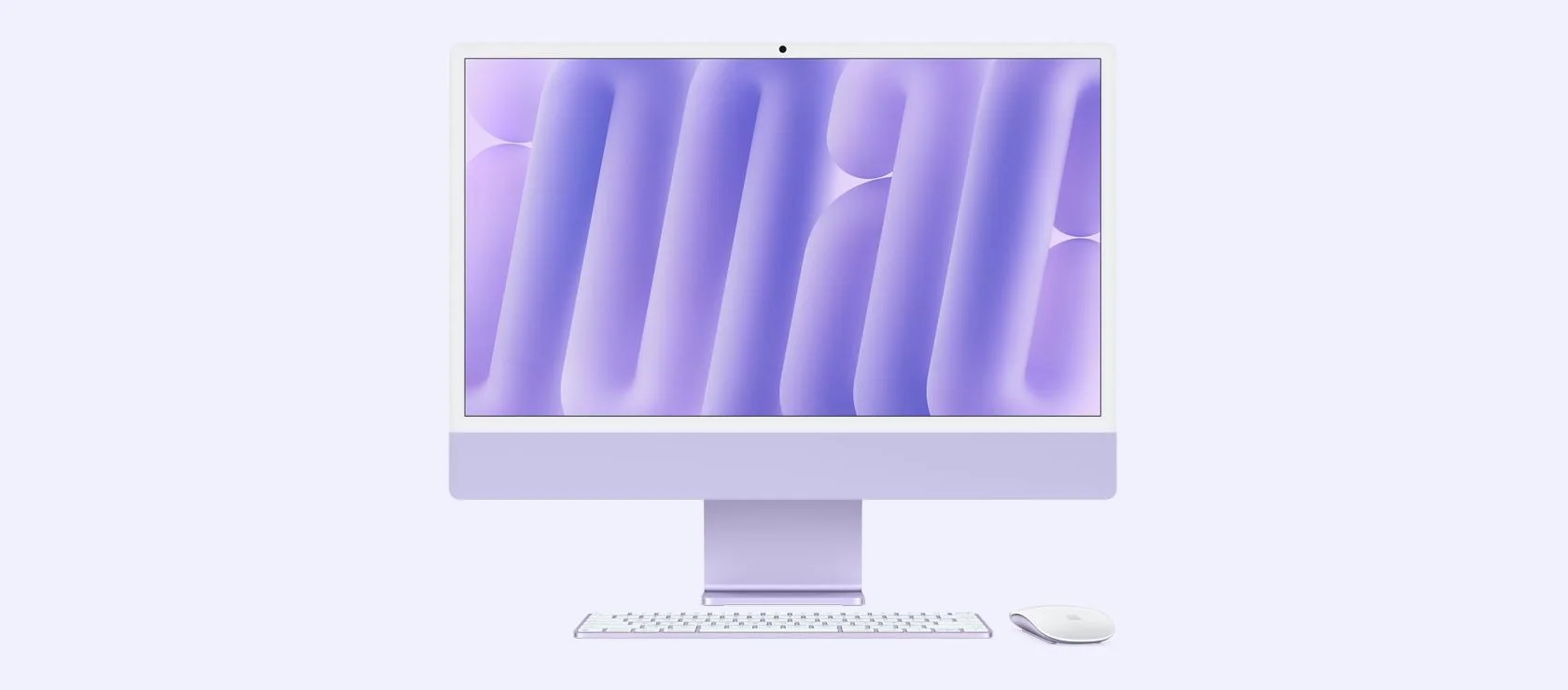 Apple iMAC 24" Retina 4.5k/ Apple M4 (CPU 8-core, GPU 8-core, Neural Engine16-core)/16GB/512GB - Purple - INT KB (2024)