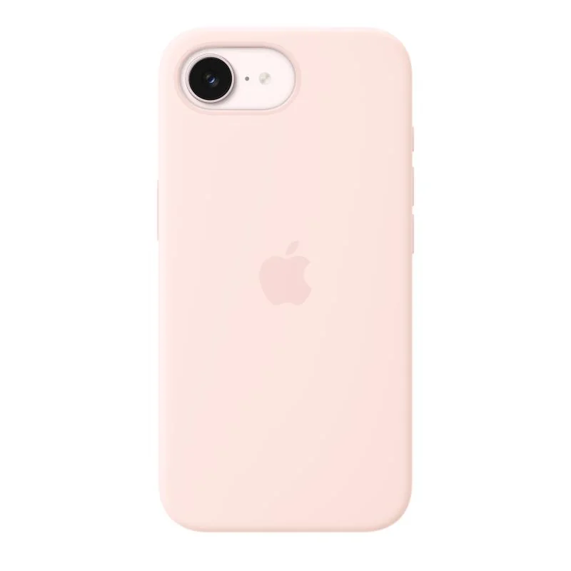 iPhone 17e Silicone Case with MagSafe – Soft Pink Apple