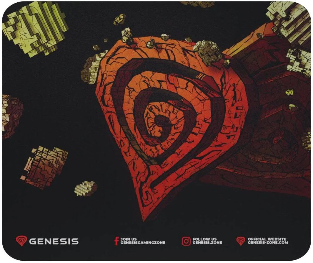 Mousepad Genesis PROMO ANCIENT STONE, material cauciuc + material textil, dimensiuni 250 x 210 x 2.5 mm, multicolor Genesis
