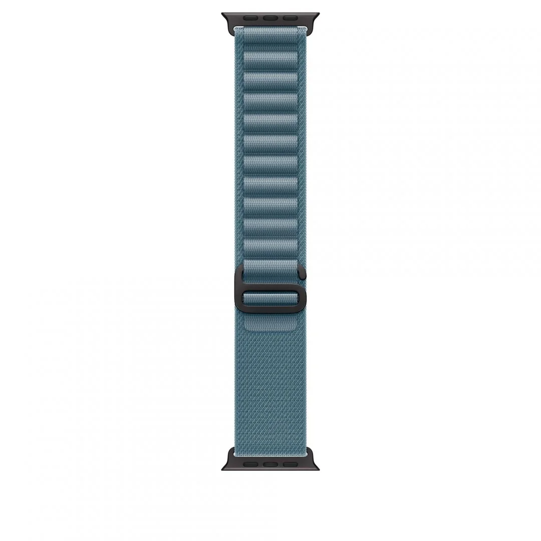 Watch 49mm Light Blue Alpine Loop - Large - Black Titanium Finish Apple